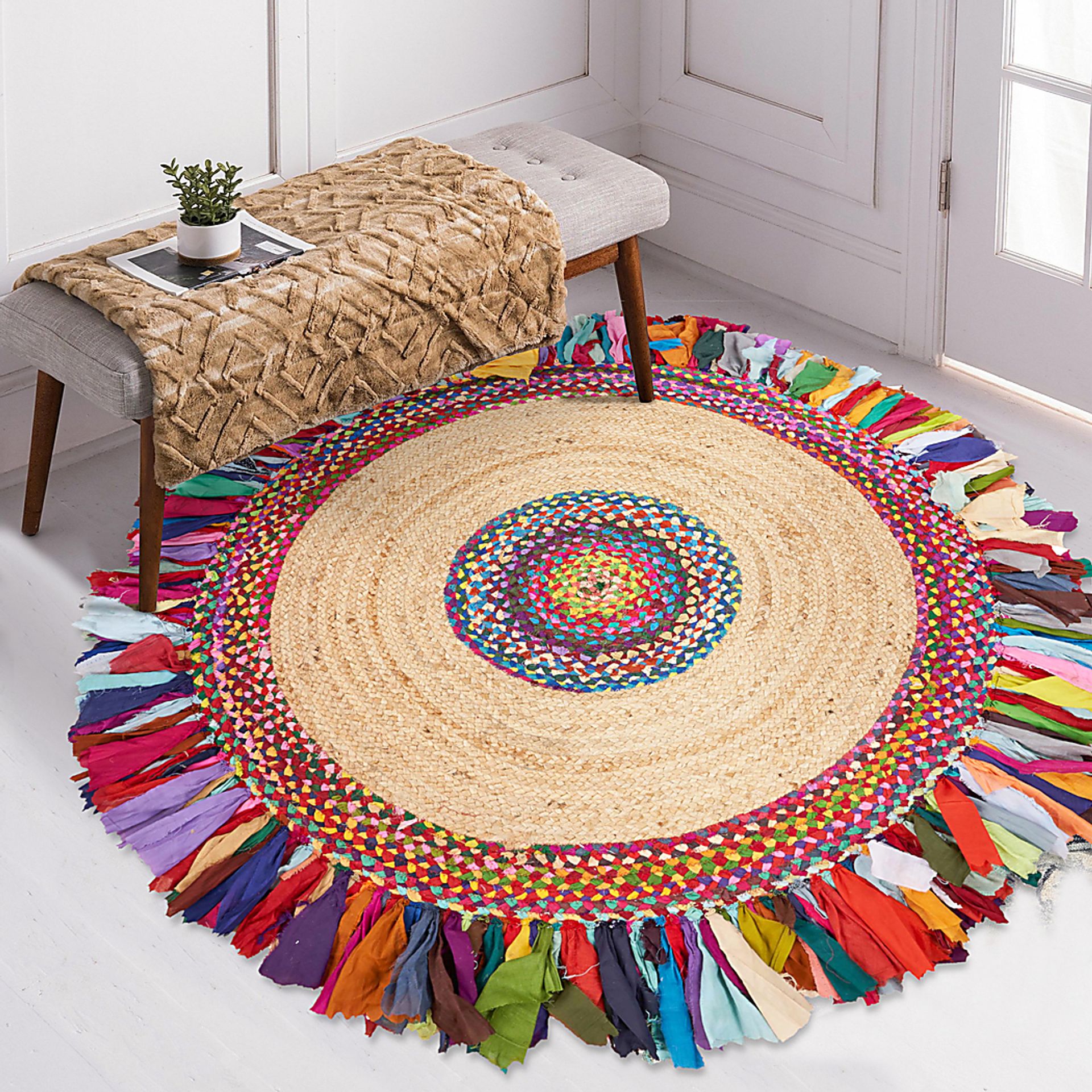 Sonaha Multi 5'6 Round Rug - Image 7