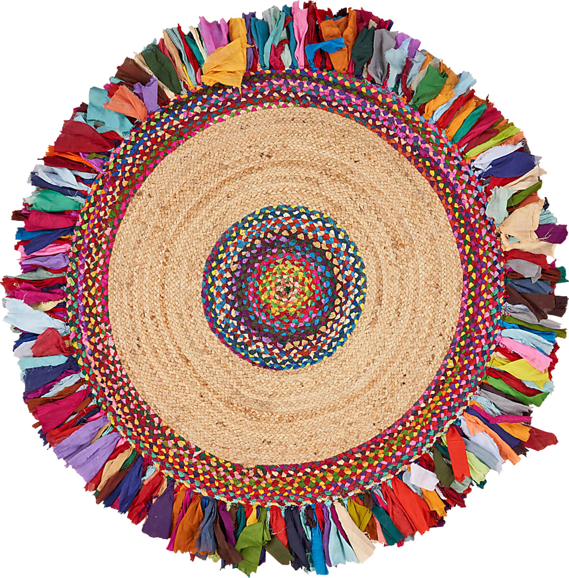 Sonaha Multi 5'6 Round Rug - Image 1
