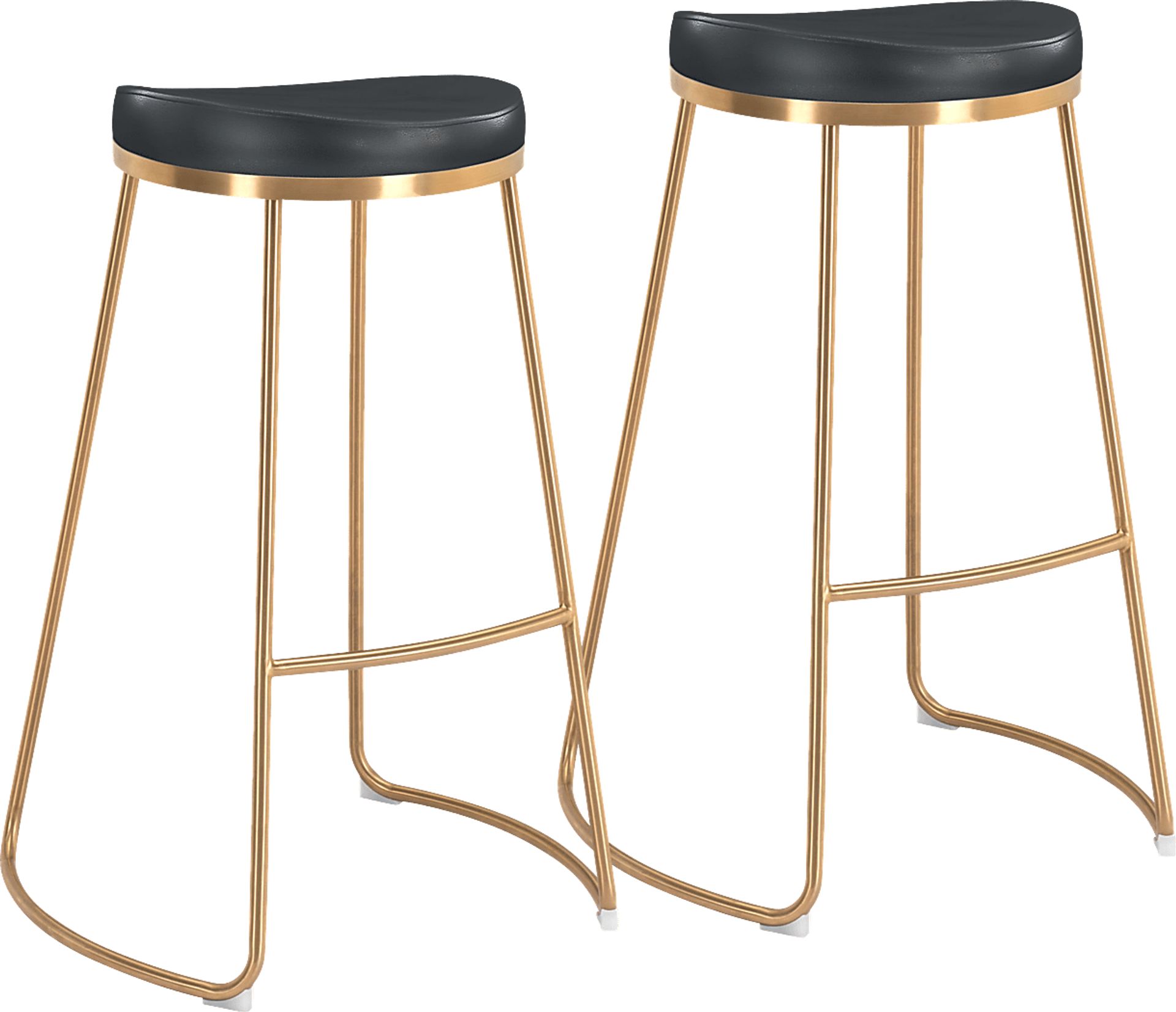 Sonali Black Barstool, Set of 2 - Image 1