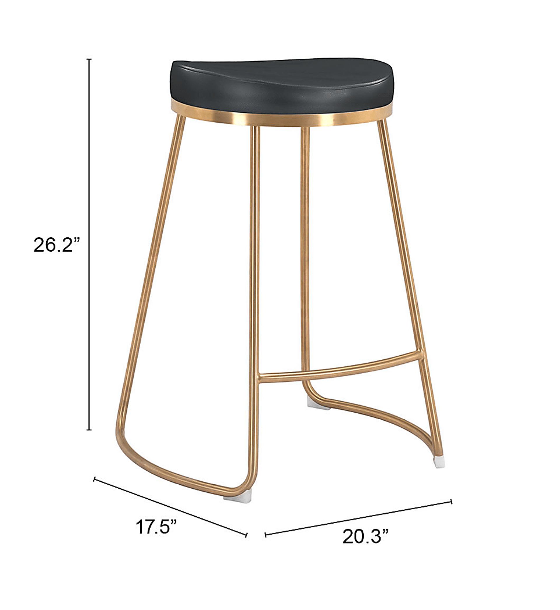 Sonali Black Counter Height Stool, Set of 2 - Image 7