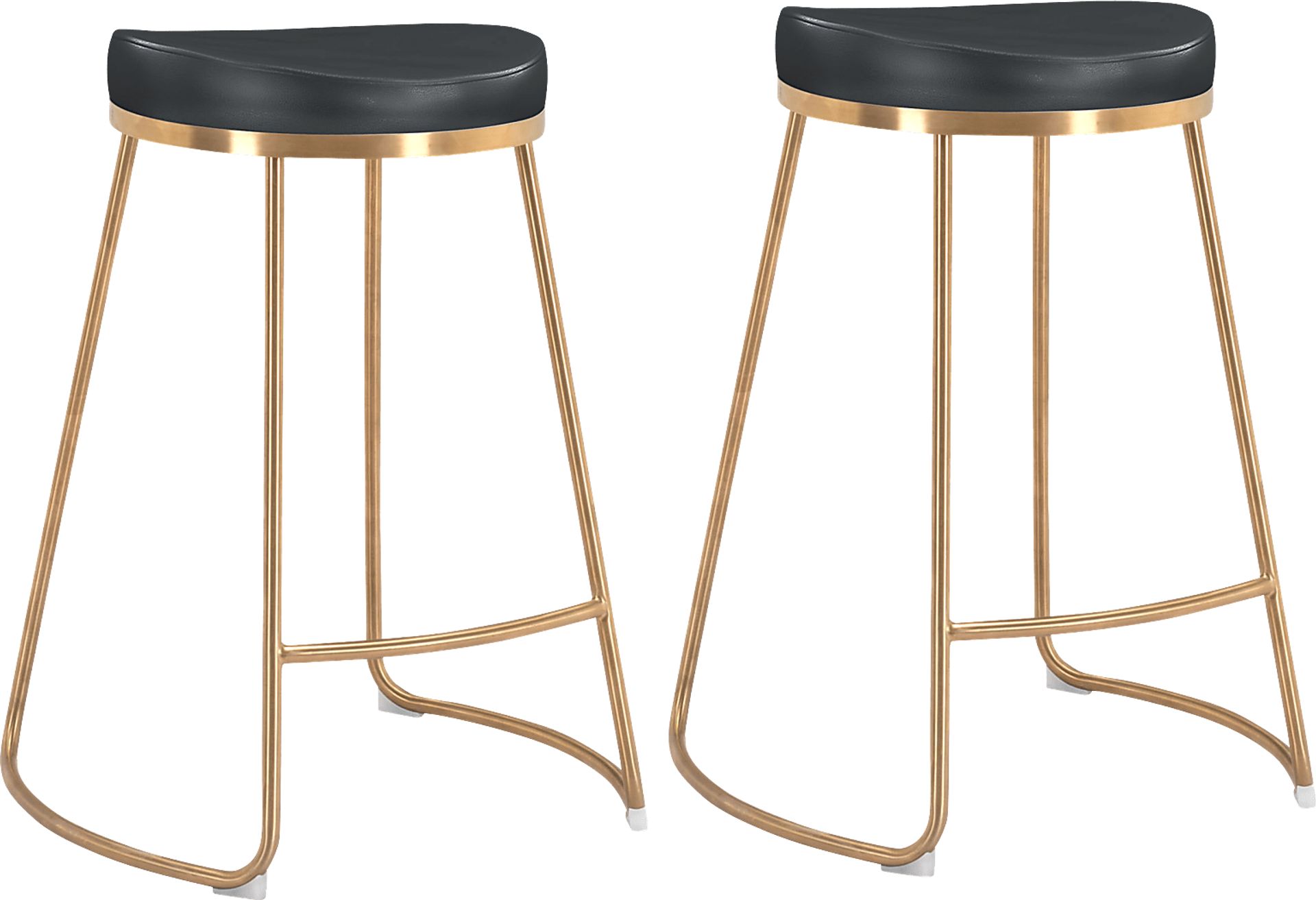 Sonali Black Counter Height Stool, Set of 2 - Image 1