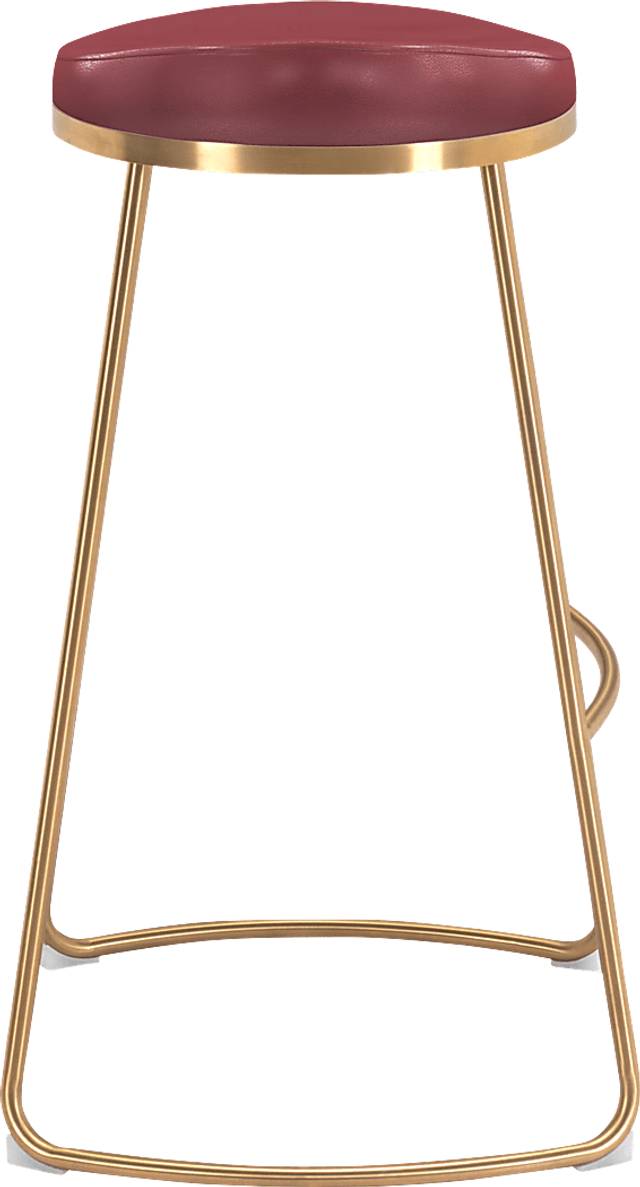 Sonali Burgundy Barstool, Set of 2 - Thumbnail - Image 2