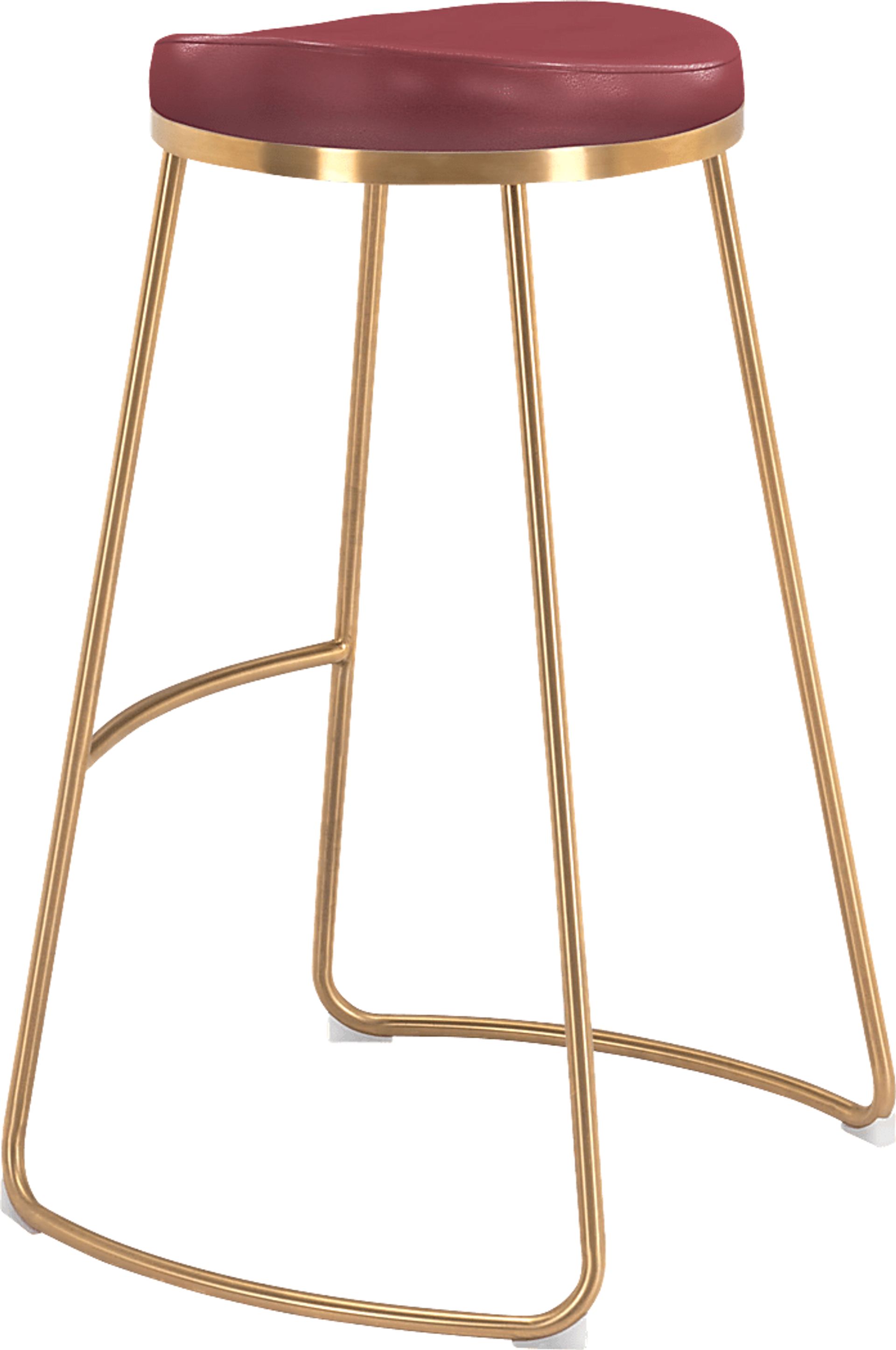 Sonali Burgundy Barstool, Set of 2 - Image 5