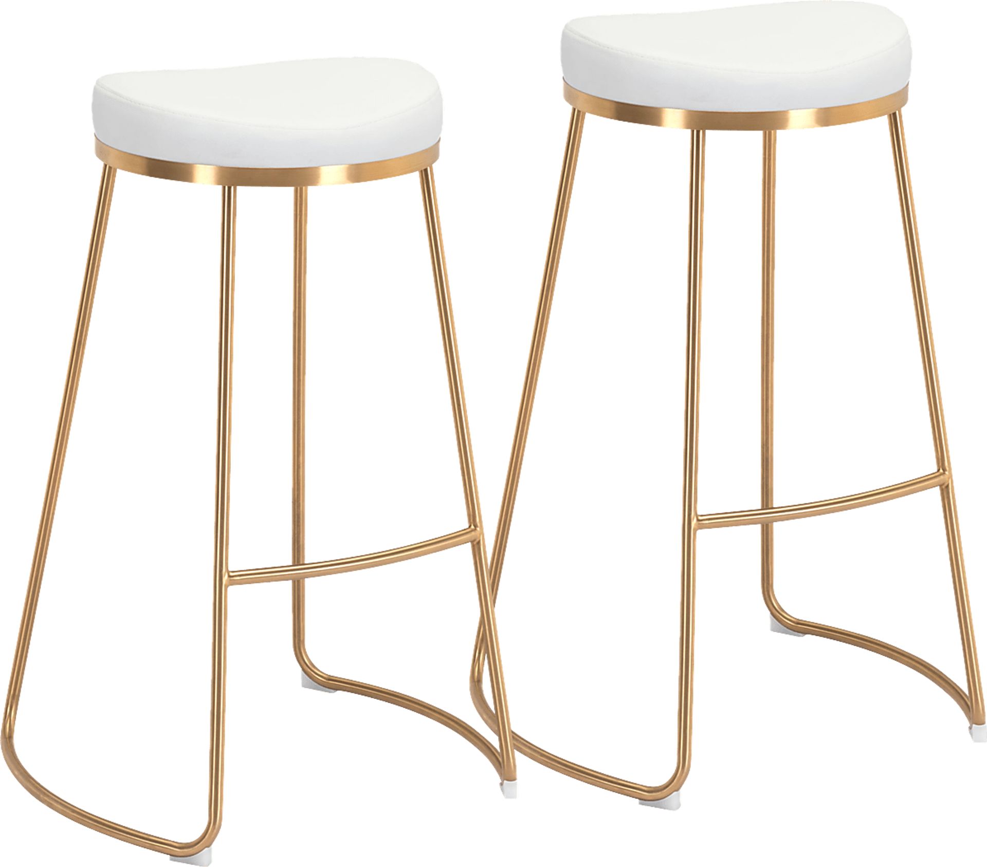 Sonali White Barstool, Set of 2 - Image 1