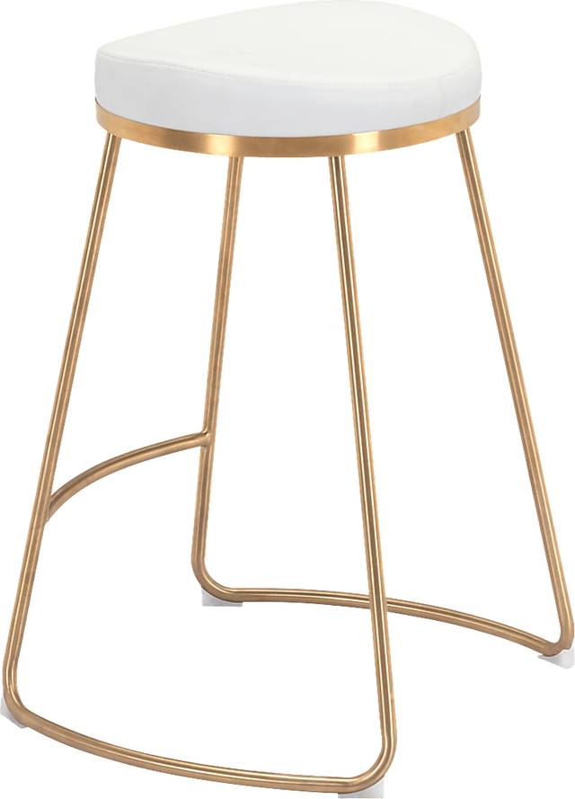 Sonali White Counter Height Stool, Set of 2 - Thumbnail - Image 5