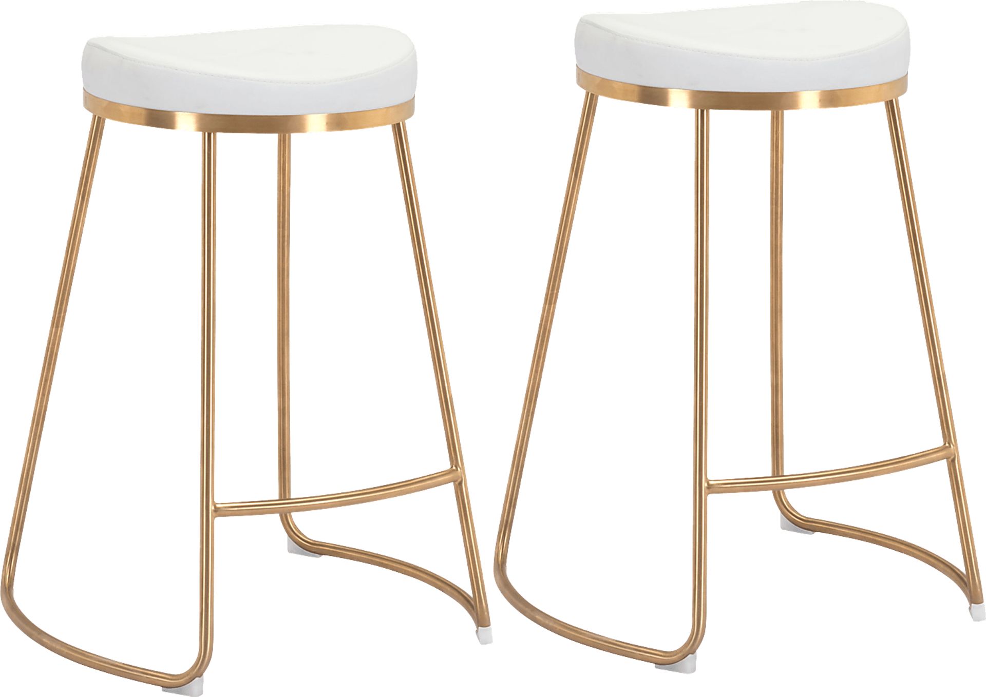Sonali White Counter Height Stool, Set of 2 - Image 1