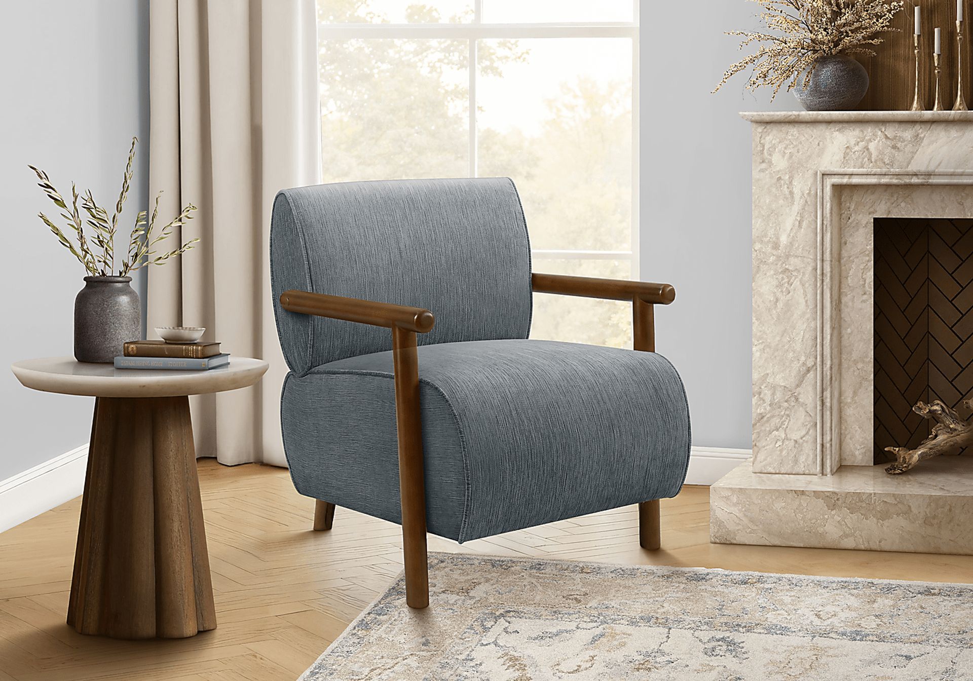 Songoro Blue Accent Chair - Image 2