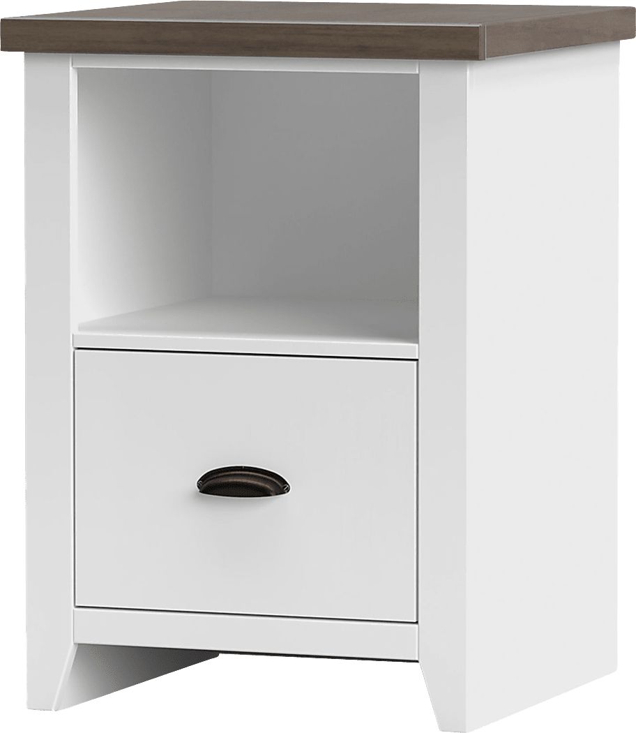 Soniya White End Table