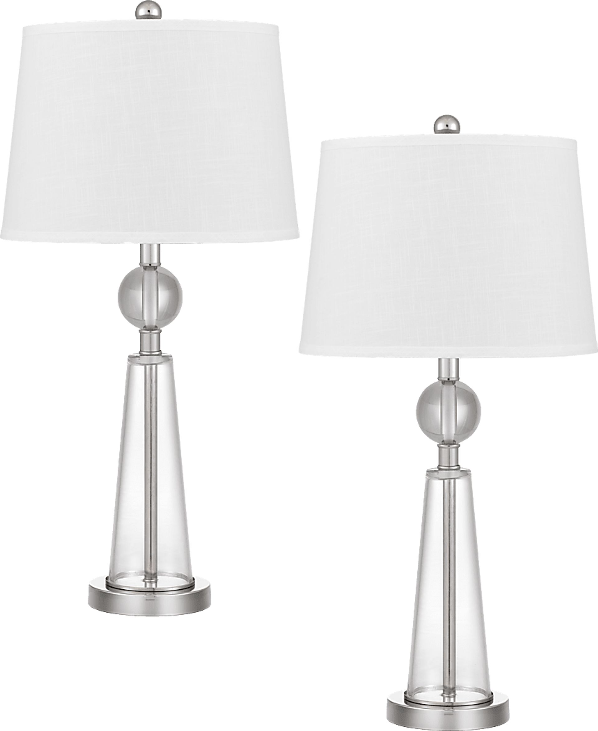 Sonjo Lake Clear Lamp, Set of 2 - Image 1