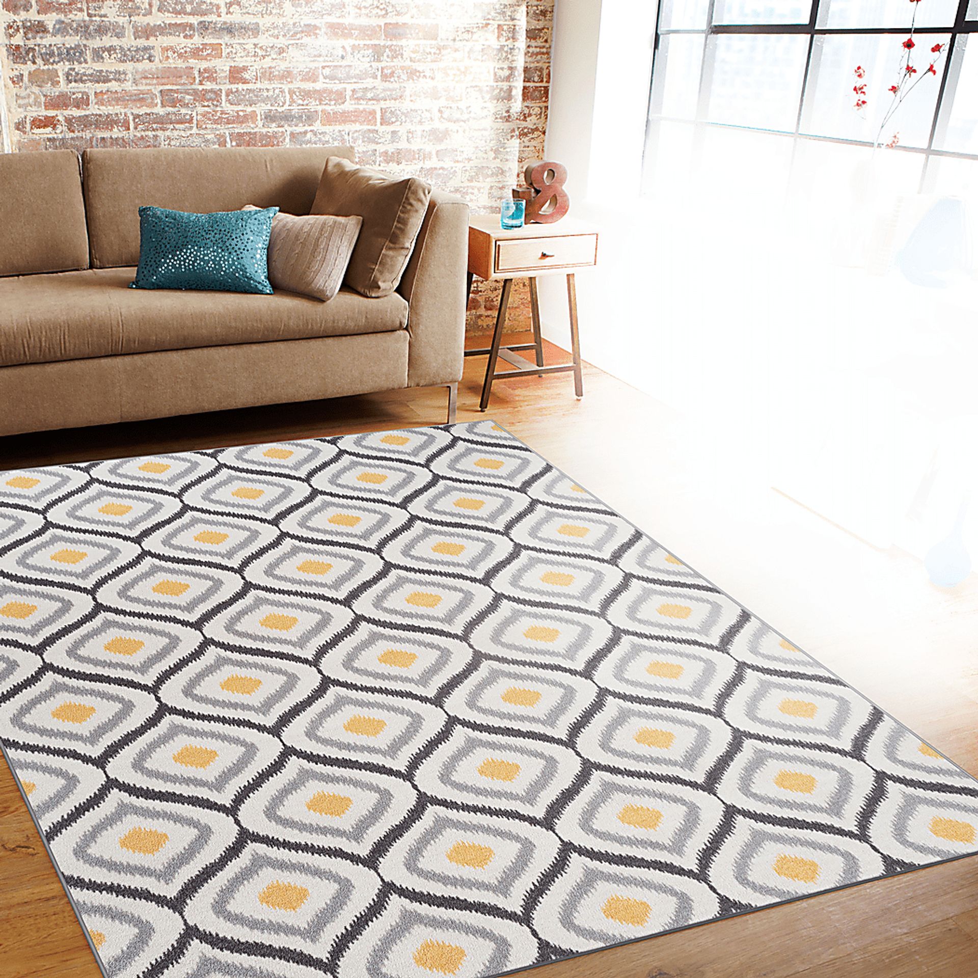 Sonnie Yellow 7'10 x 10' Rug - Image 3