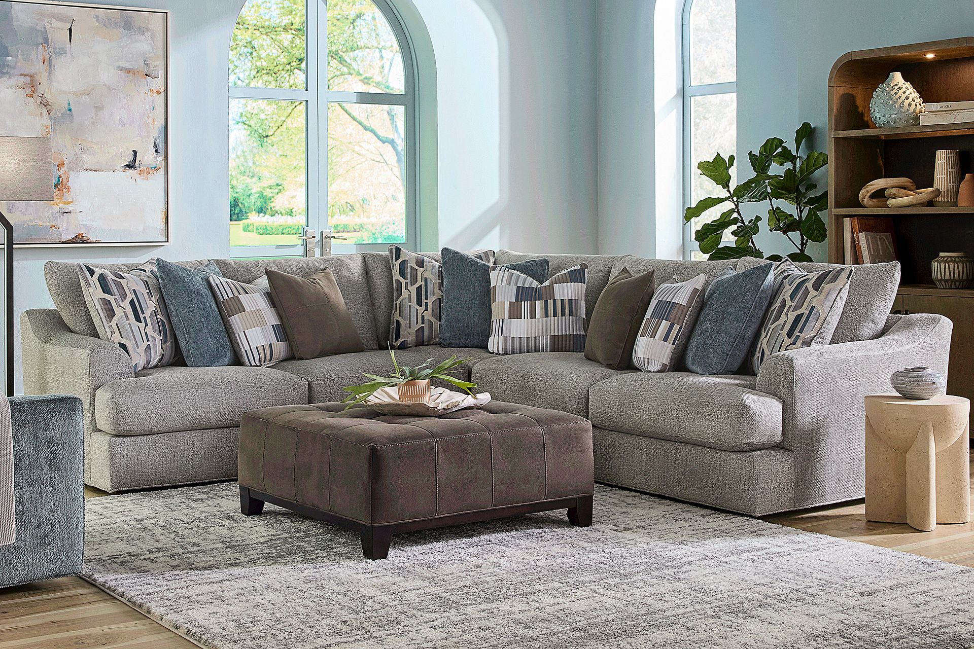 Sonoma Cobblestone 3 Pc Sectional - Image 2