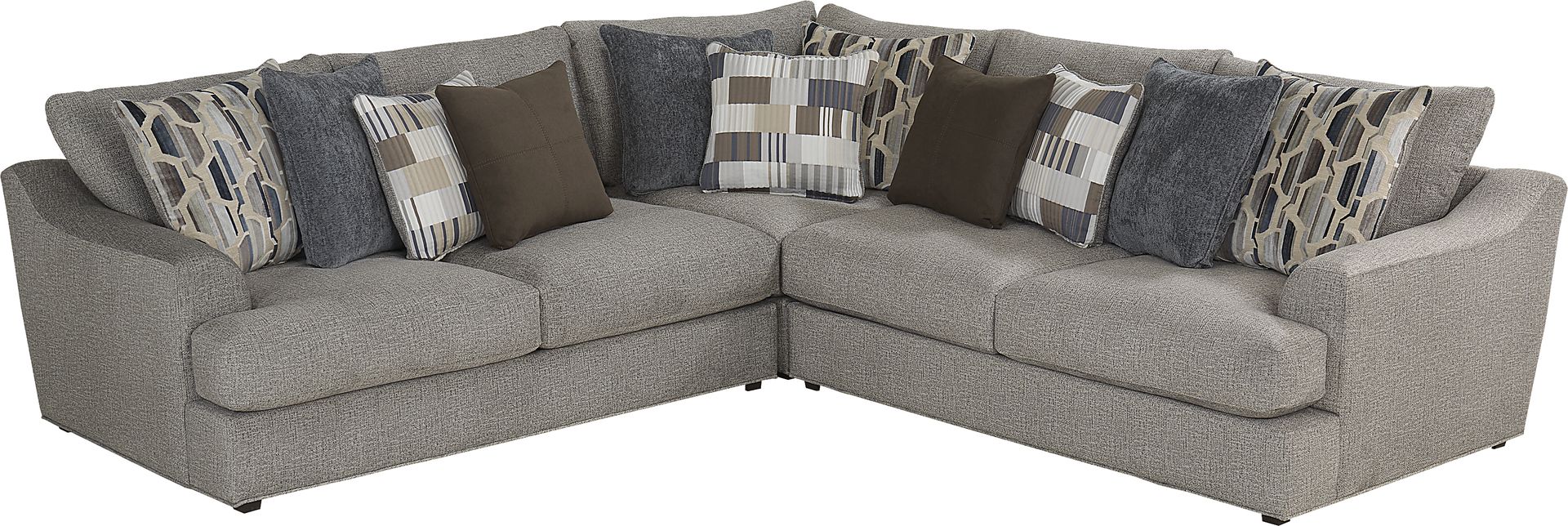 Sonoma Cobblestone 3 Pc Sectional - Image 1