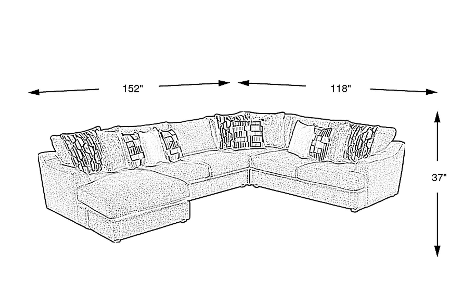 Dimension Image. Please refer to the Dimension Tab on this page for dimension details.