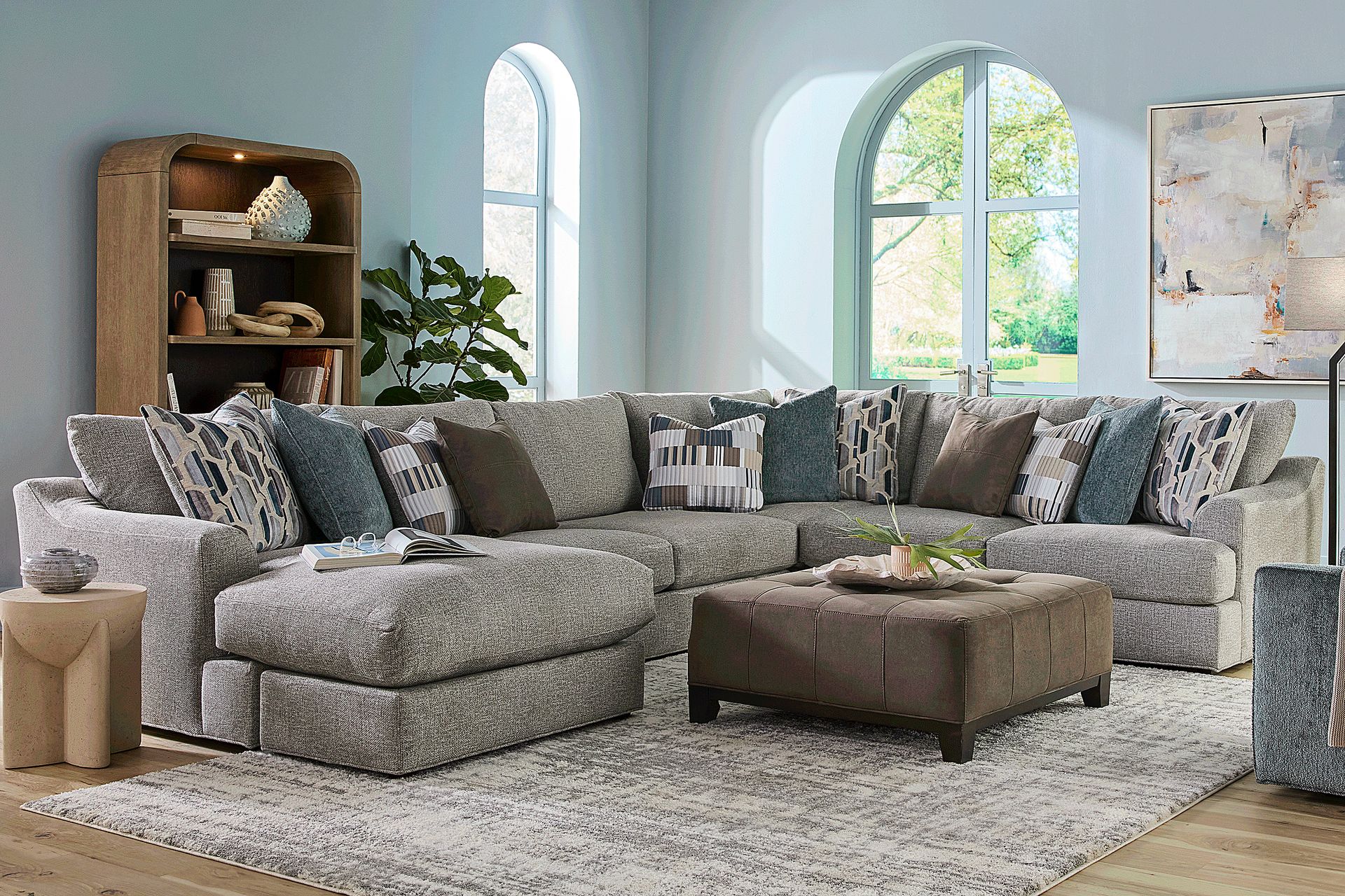 Sonoma Cobblestone 3 Pc Sectional - Image 2