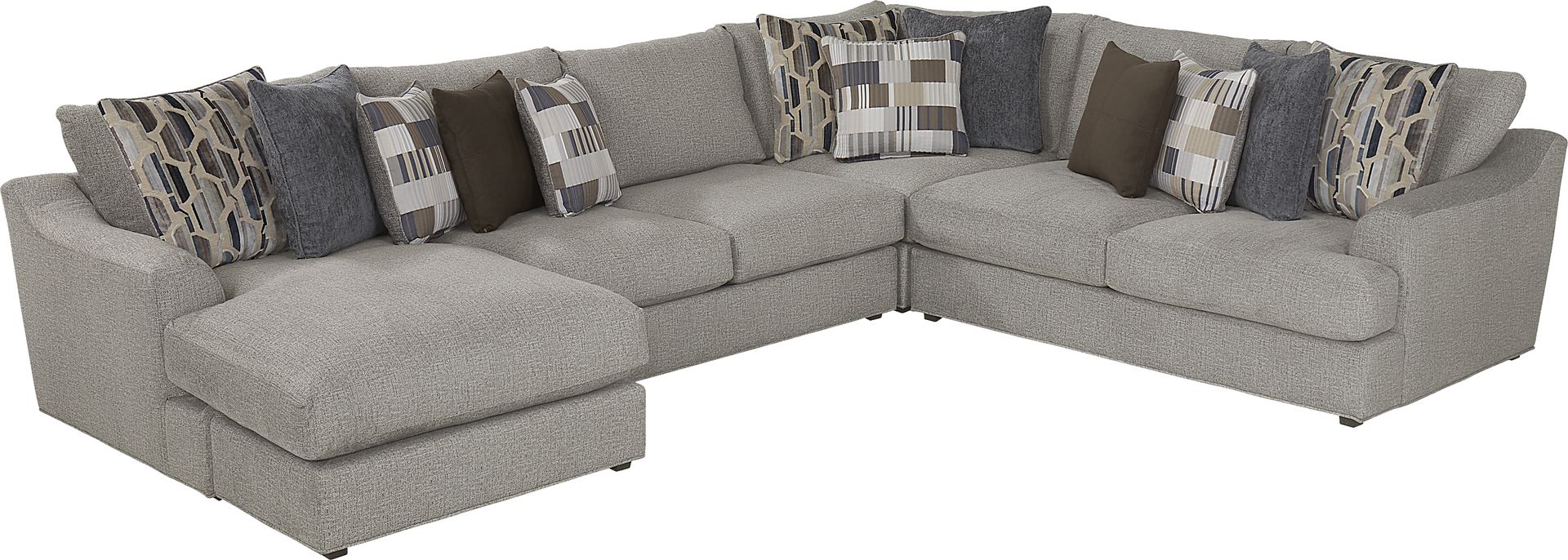 Sonoma Cobblestone 3 Pc Sectional - Image 1