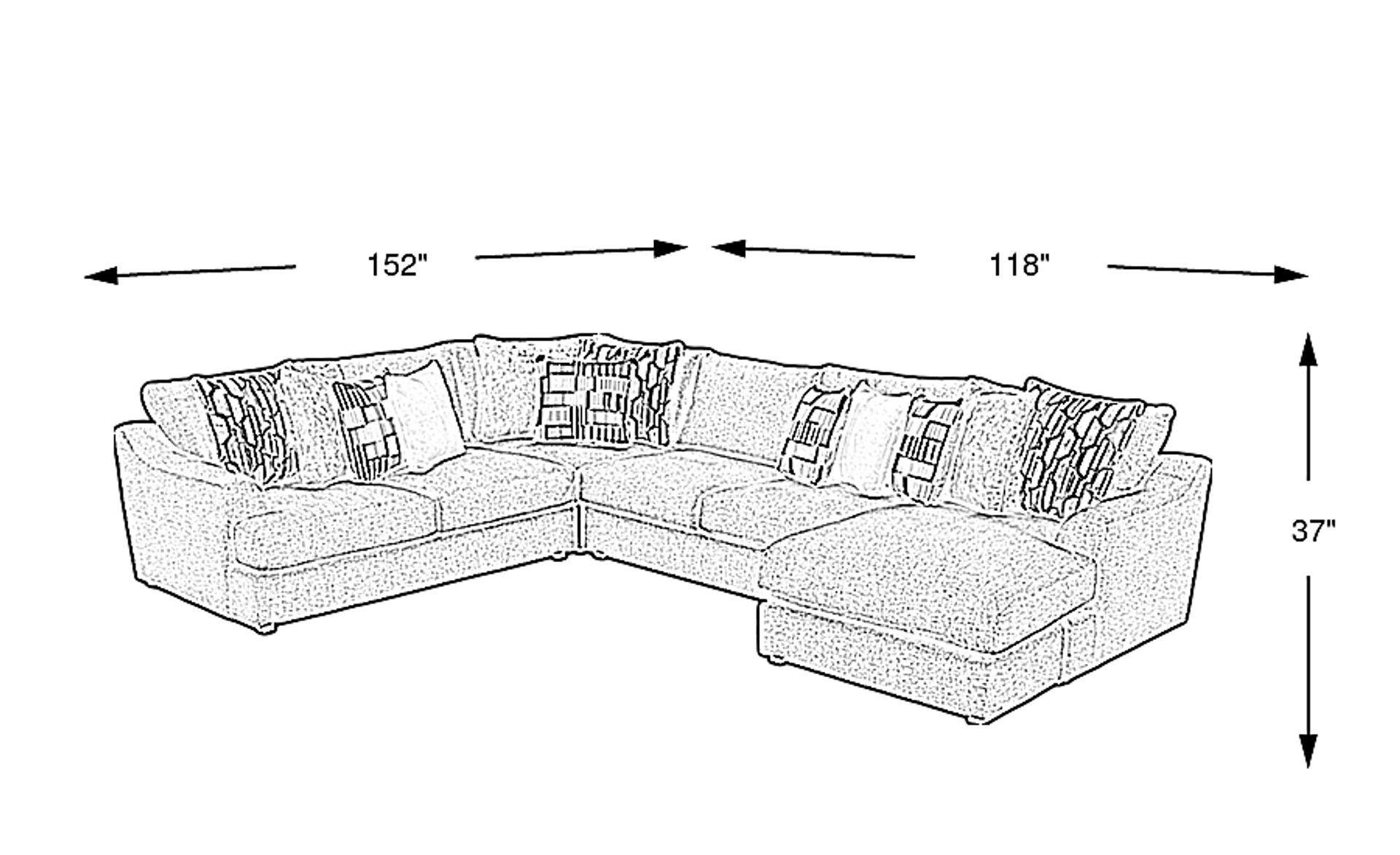 Dimension Image. Please refer to the Dimension Tab on this page for dimension details.