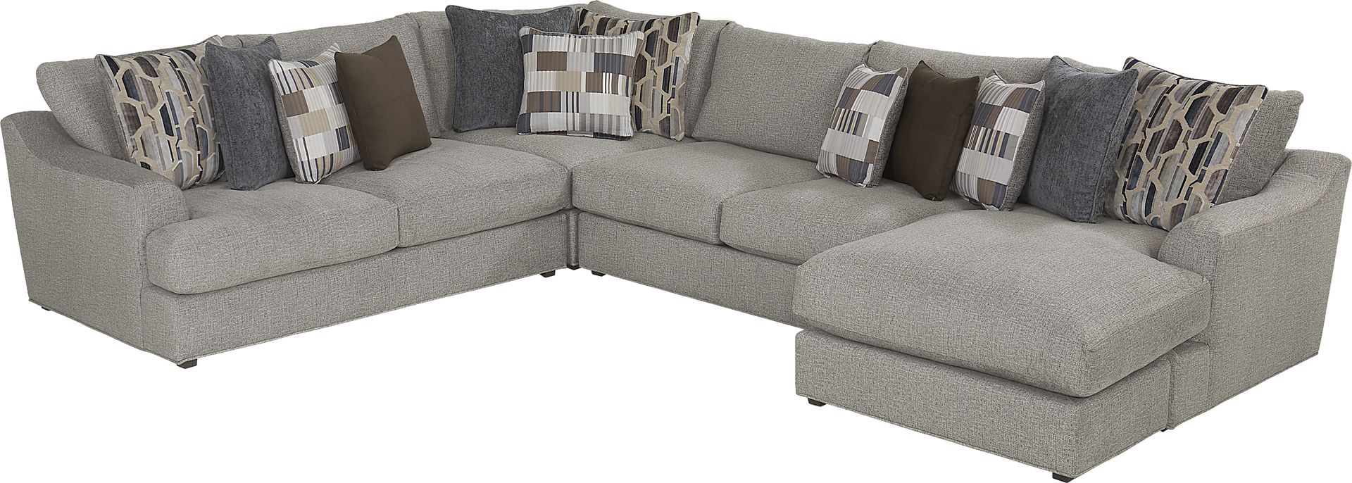 Sonoma Cobblestone 3 Pc Sectional - Image 1