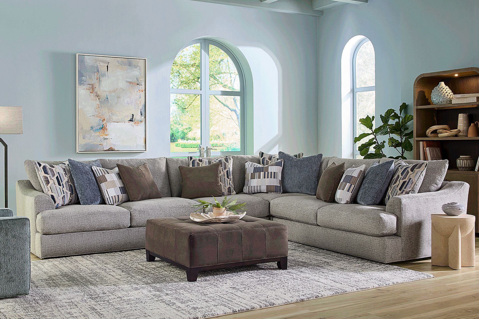 Sonoma Cobblestone 4 Pc Sectional - Image 2