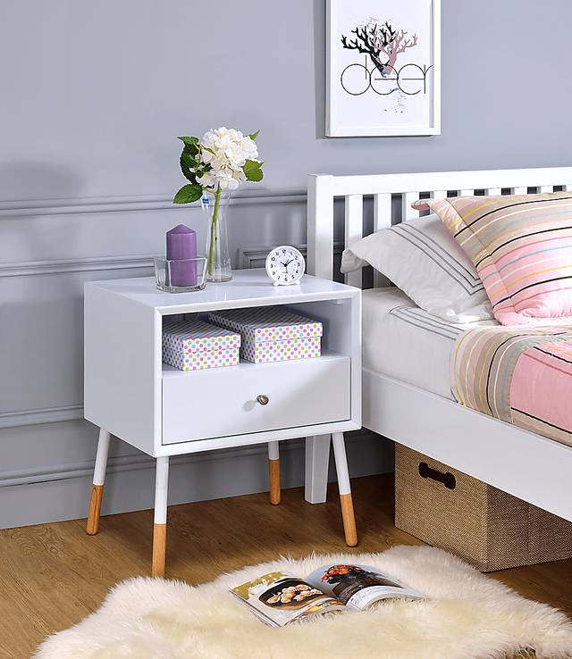 Sonria White Accent Table - Thumbnail - Image 3