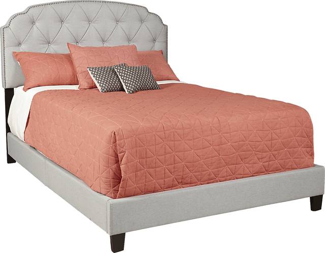 Sonya Gray Queen Upholstered Bed - Thumbnail - Image 2