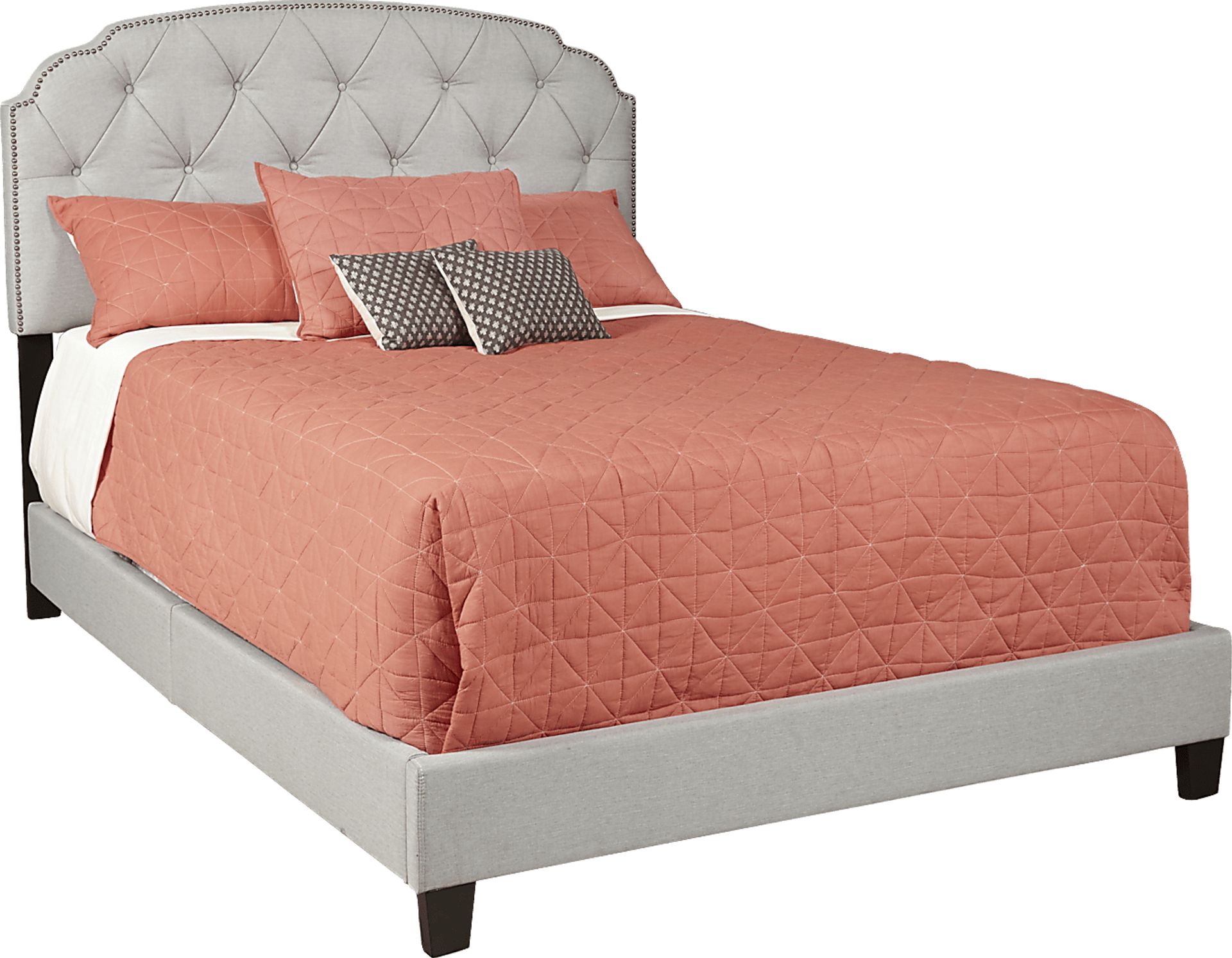 Sonya Gray Queen Upholstered Bed - Image 2
