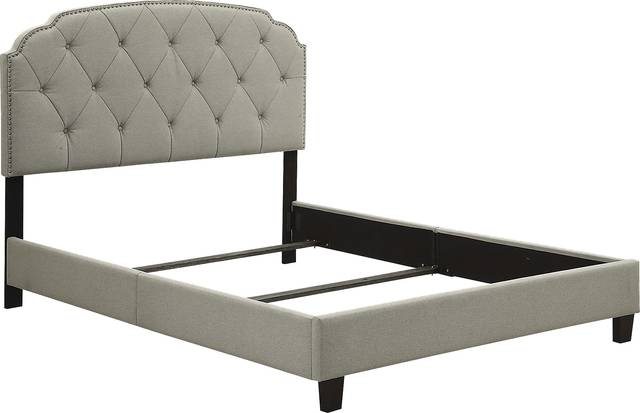 Sonya Gray Queen Upholstered Bed - Thumbnail - Image 3