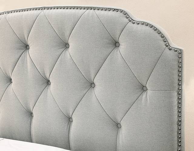 Sonya Gray Queen Upholstered Bed - Thumbnail - Image 5