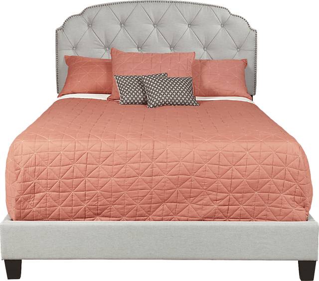 Sonya Gray Queen Upholstered Bed - Thumbnail - Image 1
