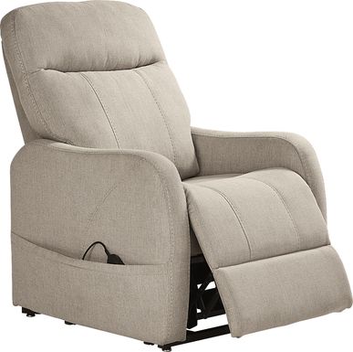 Sophia Beige Power Lift Recliner