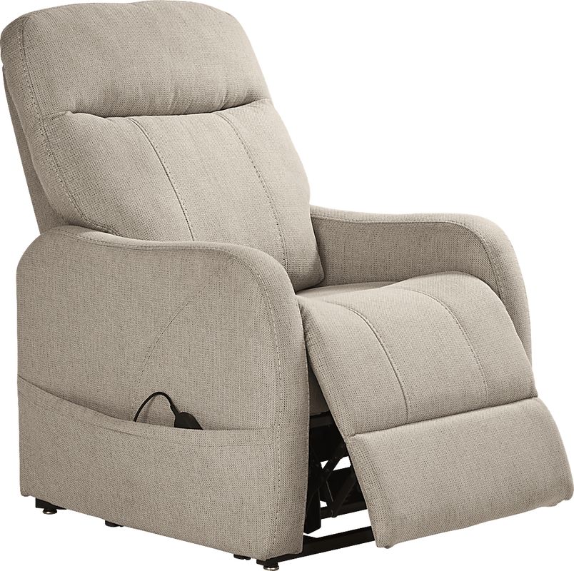 Sophia Beige Power Lift Recliner