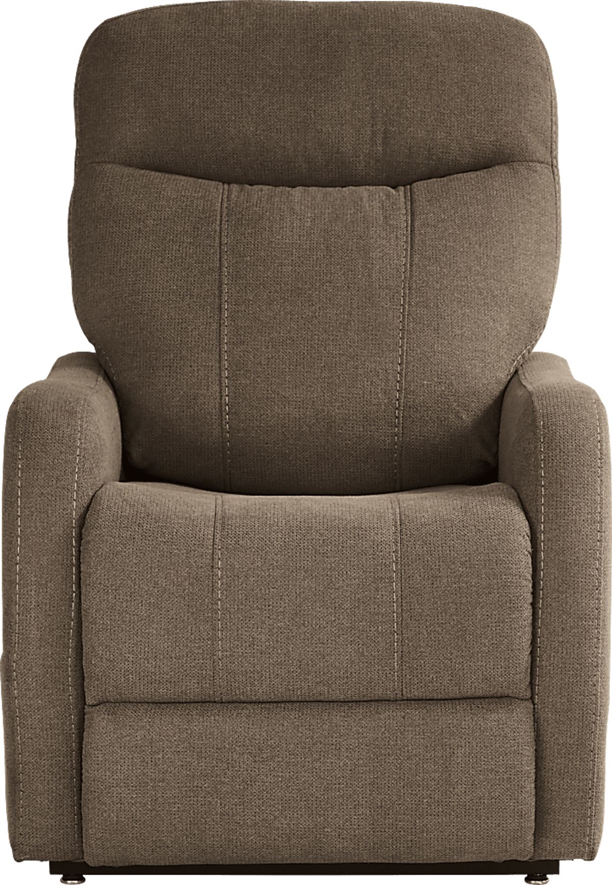 Sophia Brown Chenille Fabric Power Lift Recliner | Rooms to Go