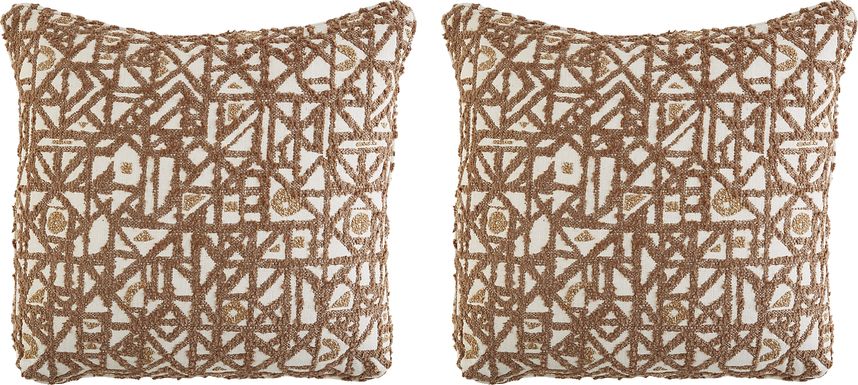 Sophie Taupe Toss Pillow Pair