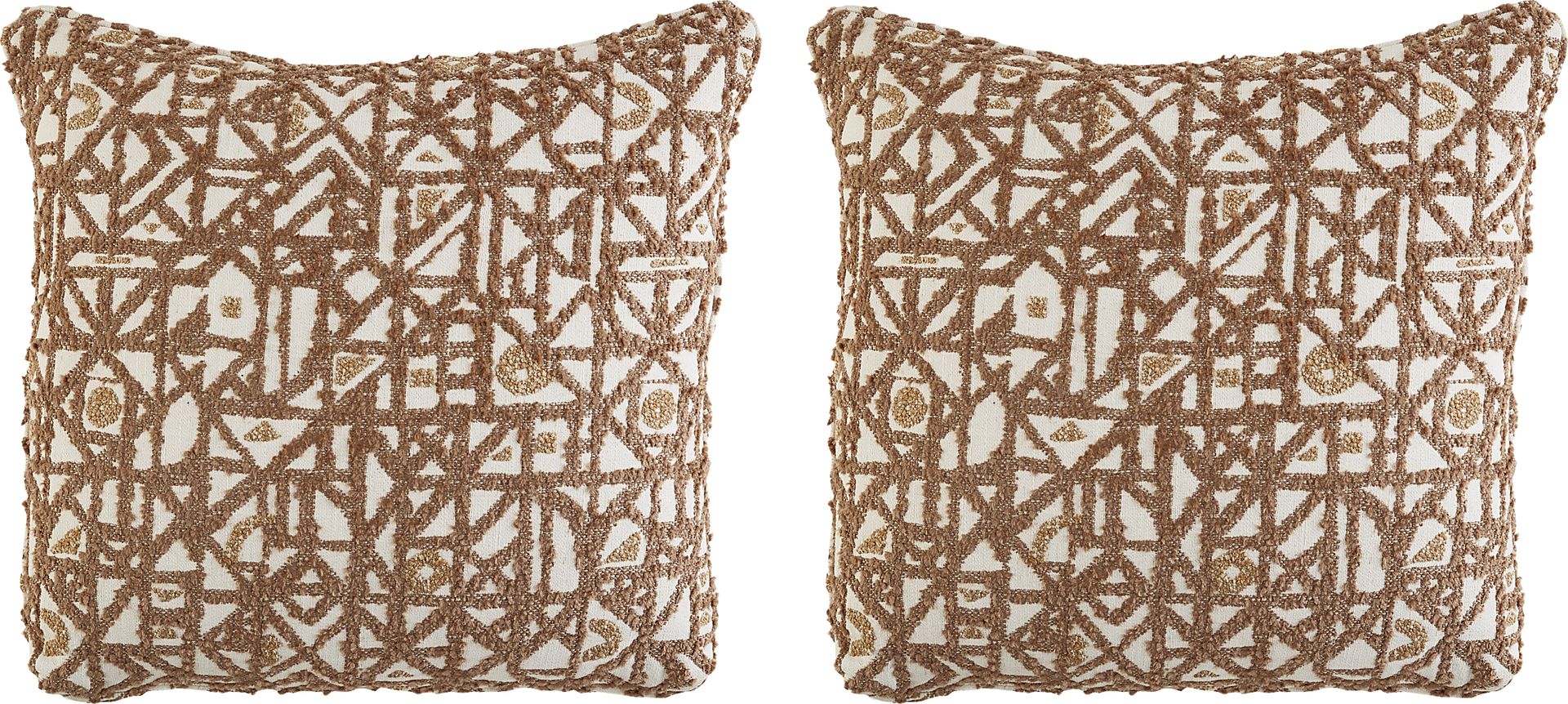 Sophie Taupe Toss Pillow Pair - Image 1