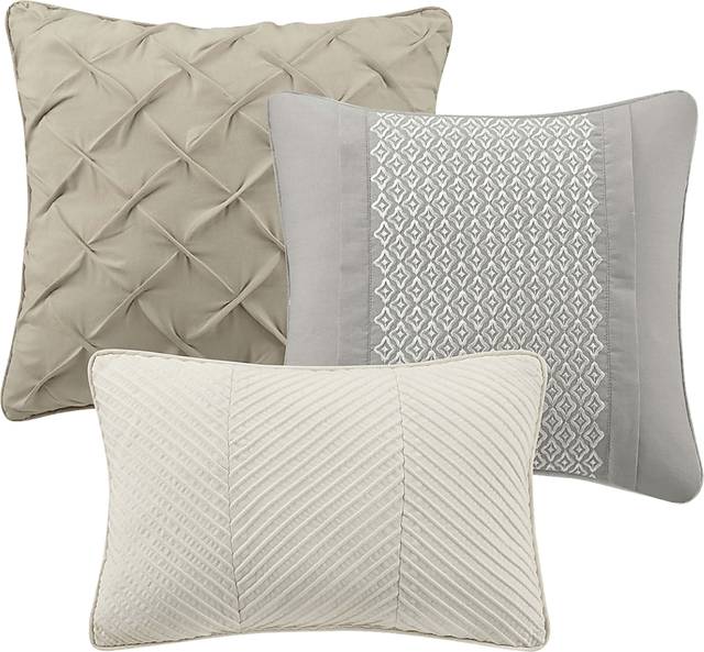 Sophora Gray 7 Pc King Comforter Set - Thumbnail - Image 12