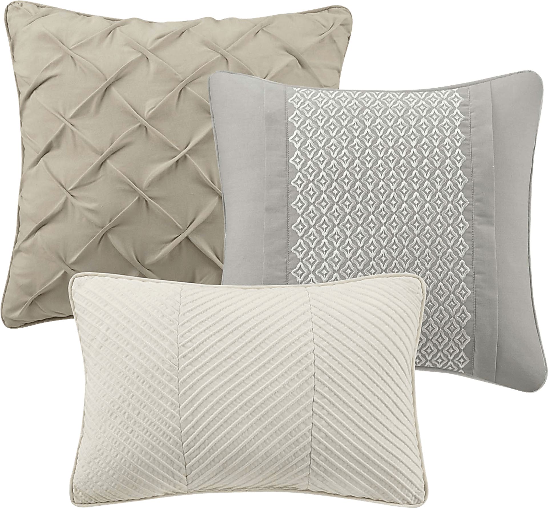 Sophora Gray 7 Pc King Comforter Set - Image 12
