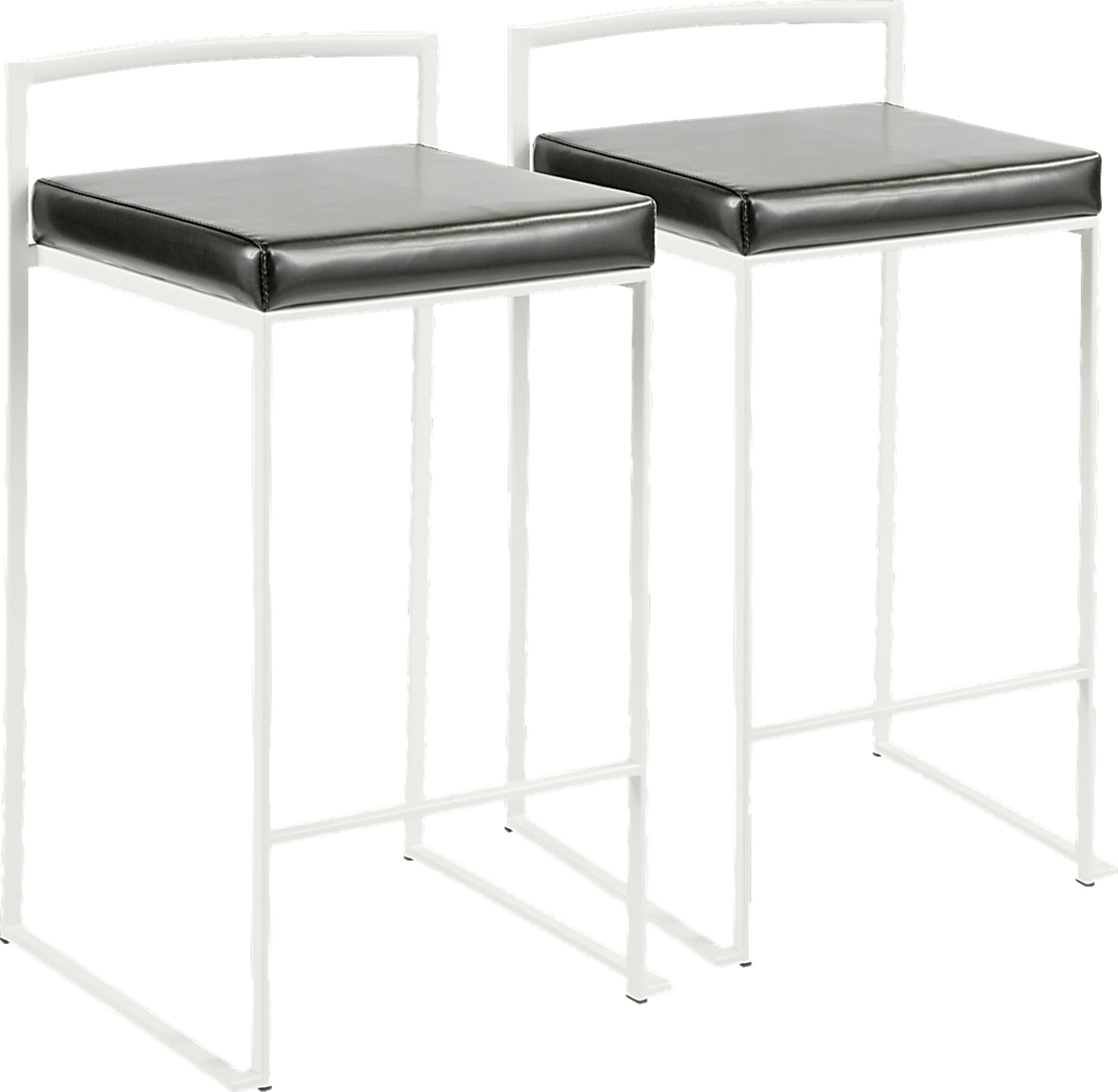 Sora Black Counter Height Stool (Set of 2) - Image 1