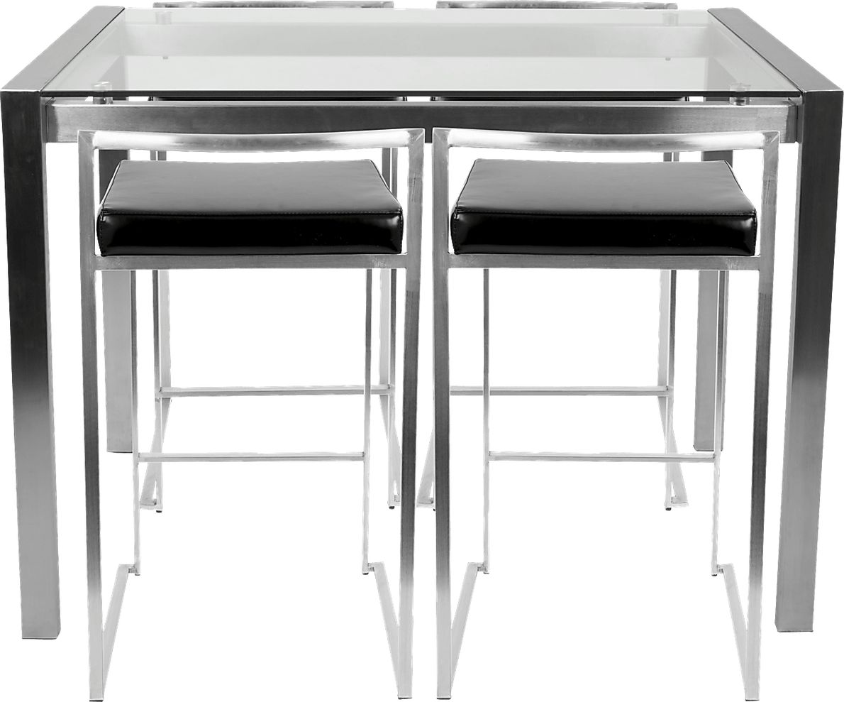 Sora Black Counter Height Table Set