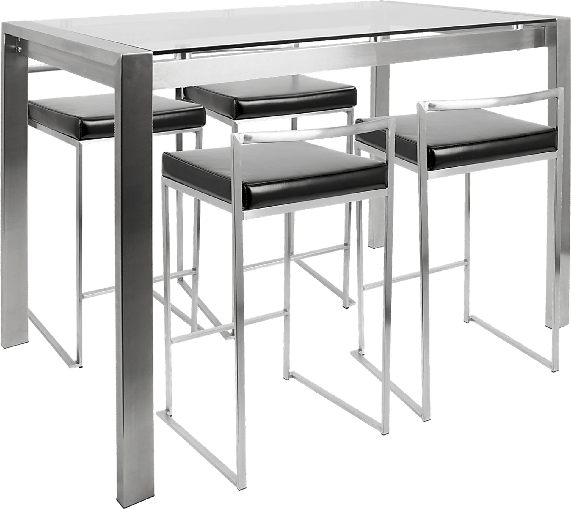 Sora Black Counter Height Table Set - Image 1