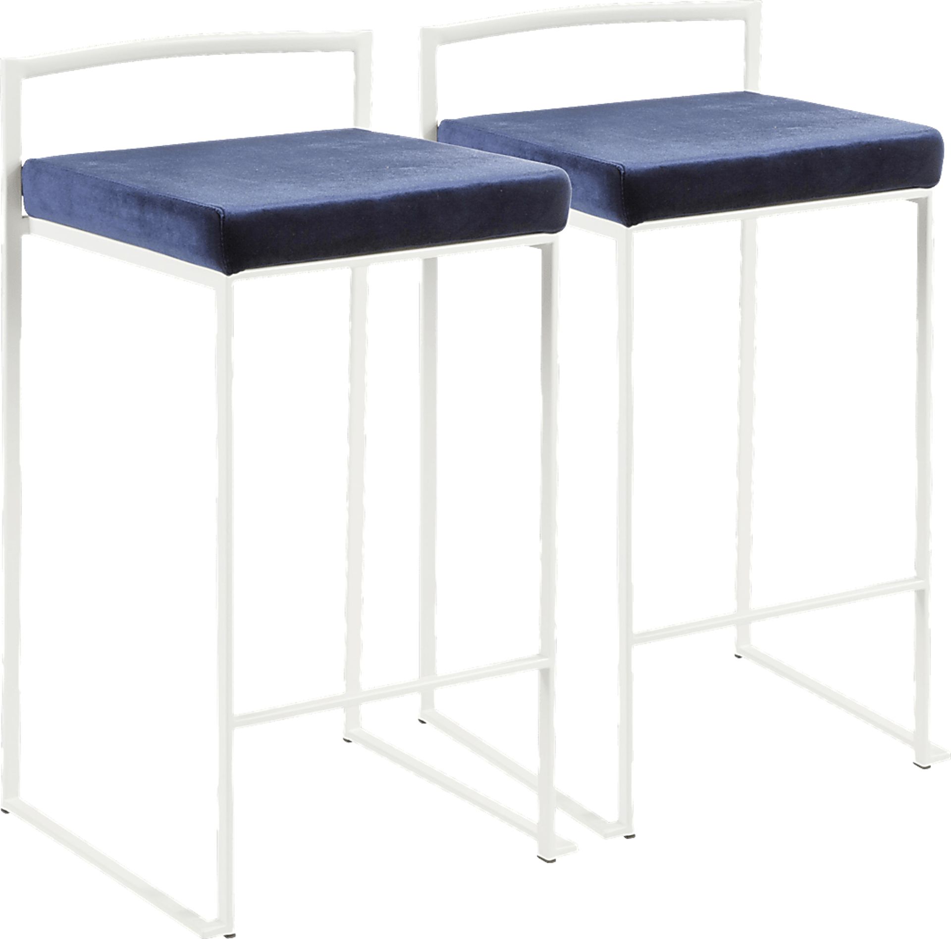 Sora Blue Counter Height Stool (Set of 2) - Image 1