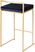 Sora Blue Gold Counter Height Stool (Set of 2)