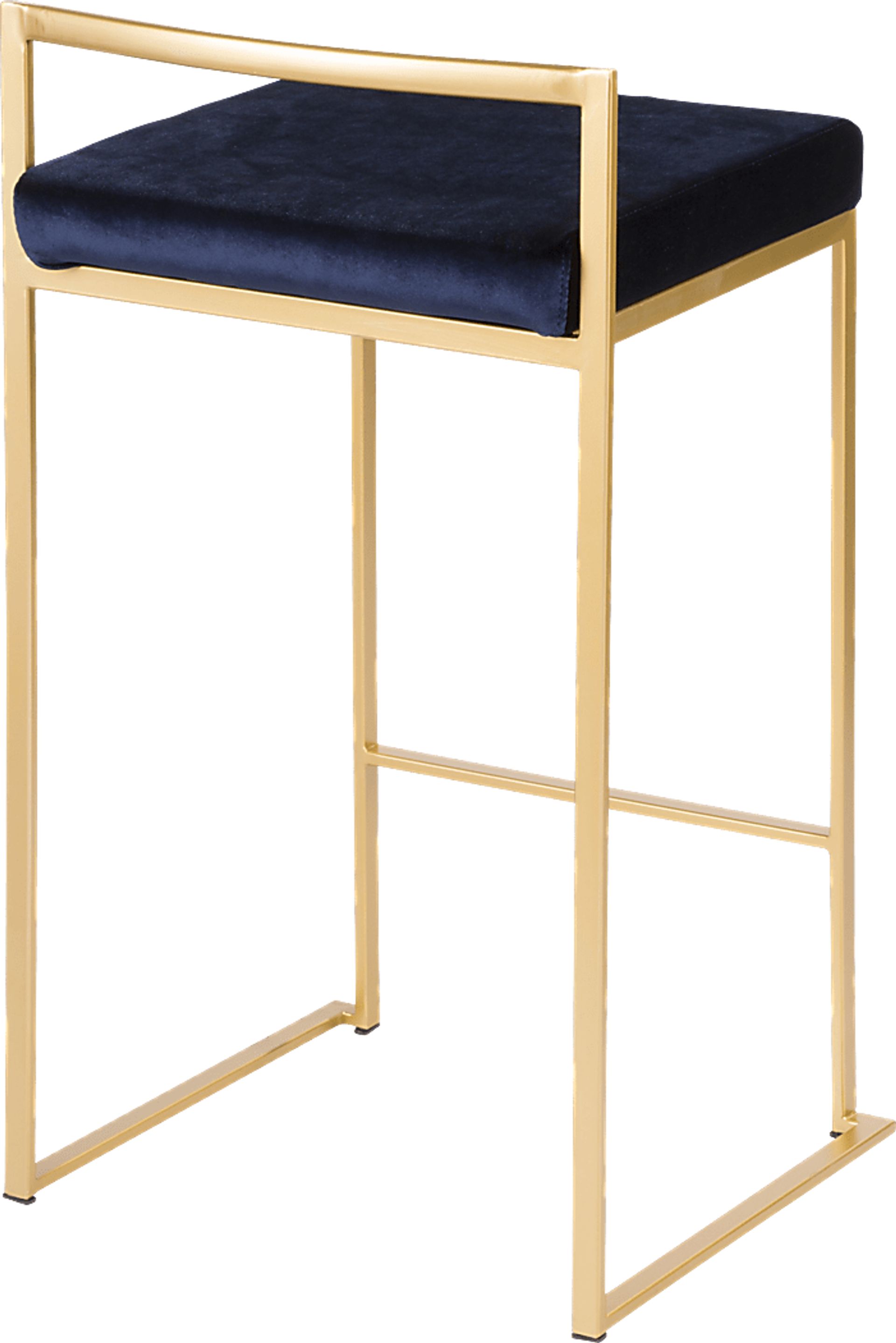 Sora Blue Gold Counter Height Stool (Set of 2) - Image 2