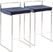 Sora Blue Silver Counter Height Stool (Set of 2)