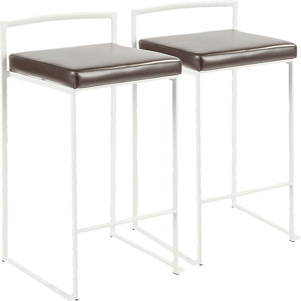 Sora Brown Counter Height Stool (Set of 2)