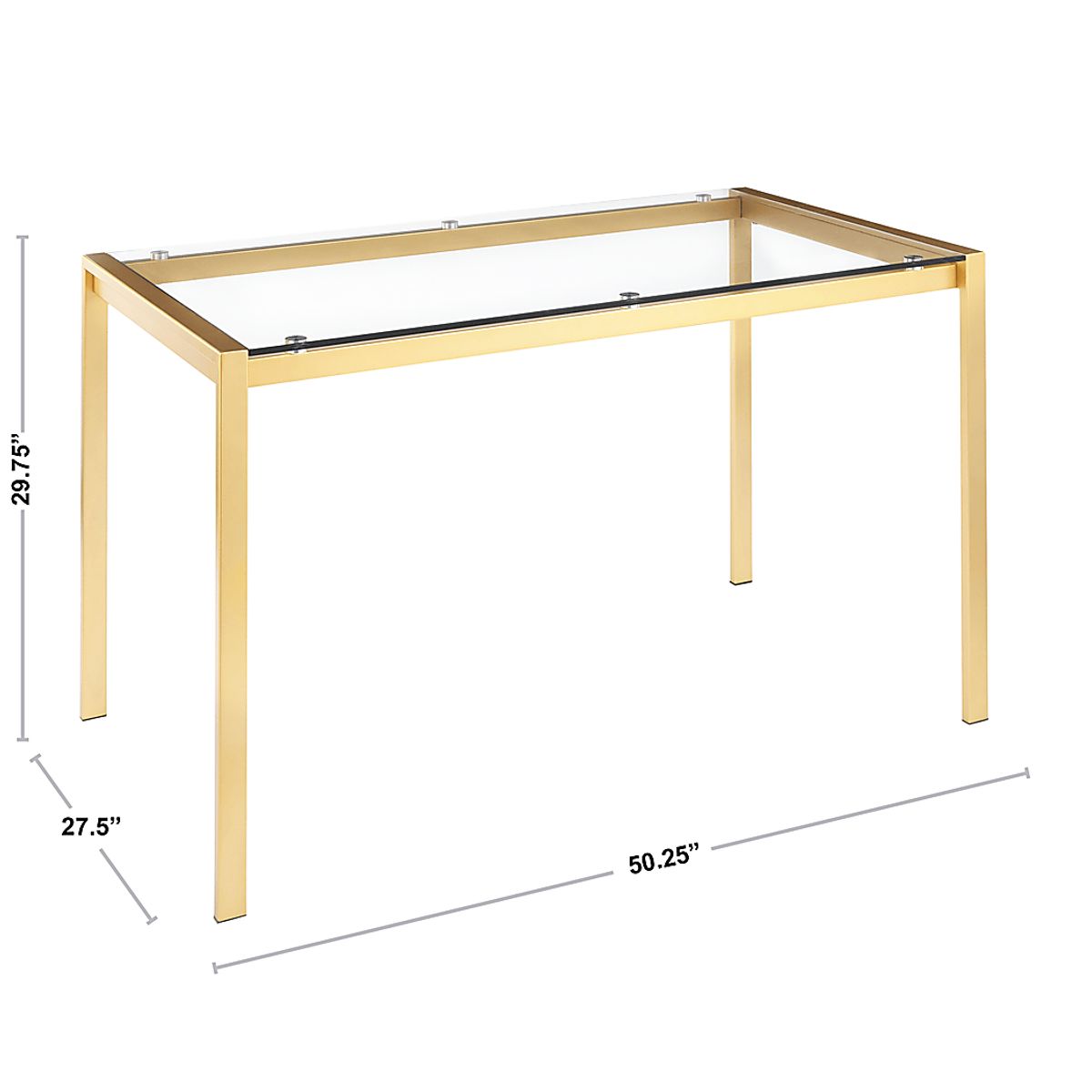 Sora Gold Colors,Metal Dining Table | Rooms to Go