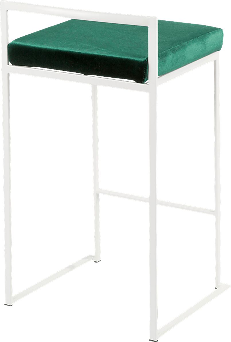 Sora Green Counter Height Stool (Set of 2)