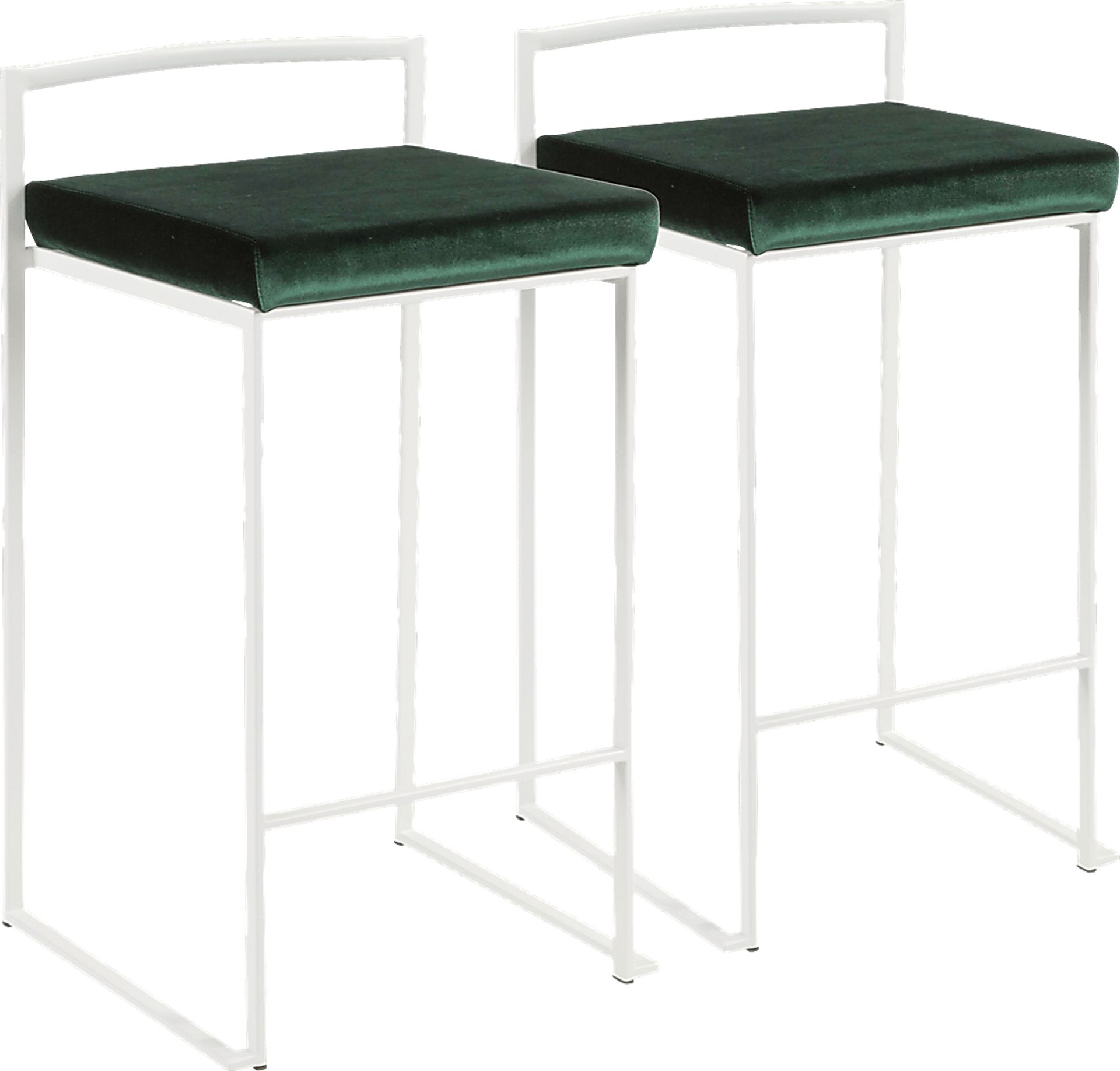 Sora Green Counter Height Stool (Set of 2) - Image 1