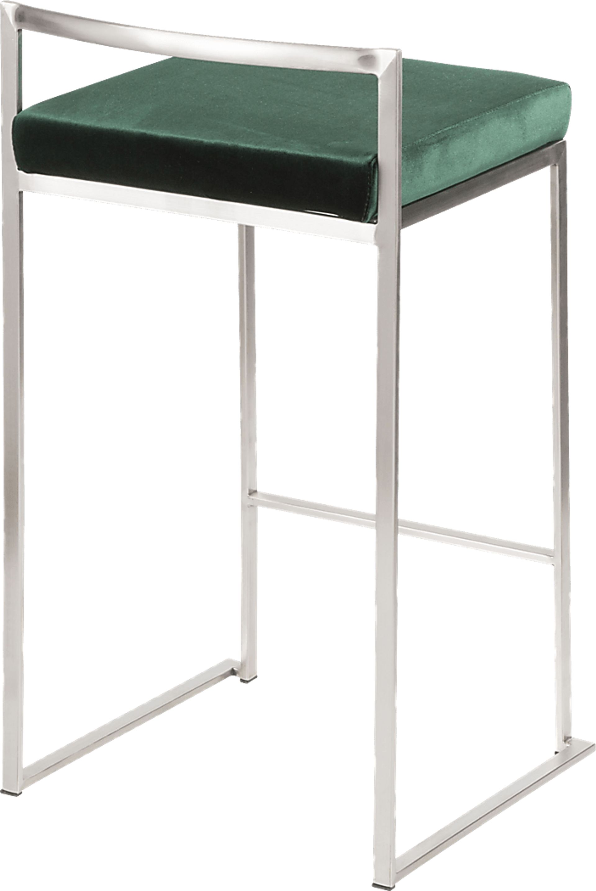 Sora Green Silver Counter Height Stool (Set of 2) - Image 2
