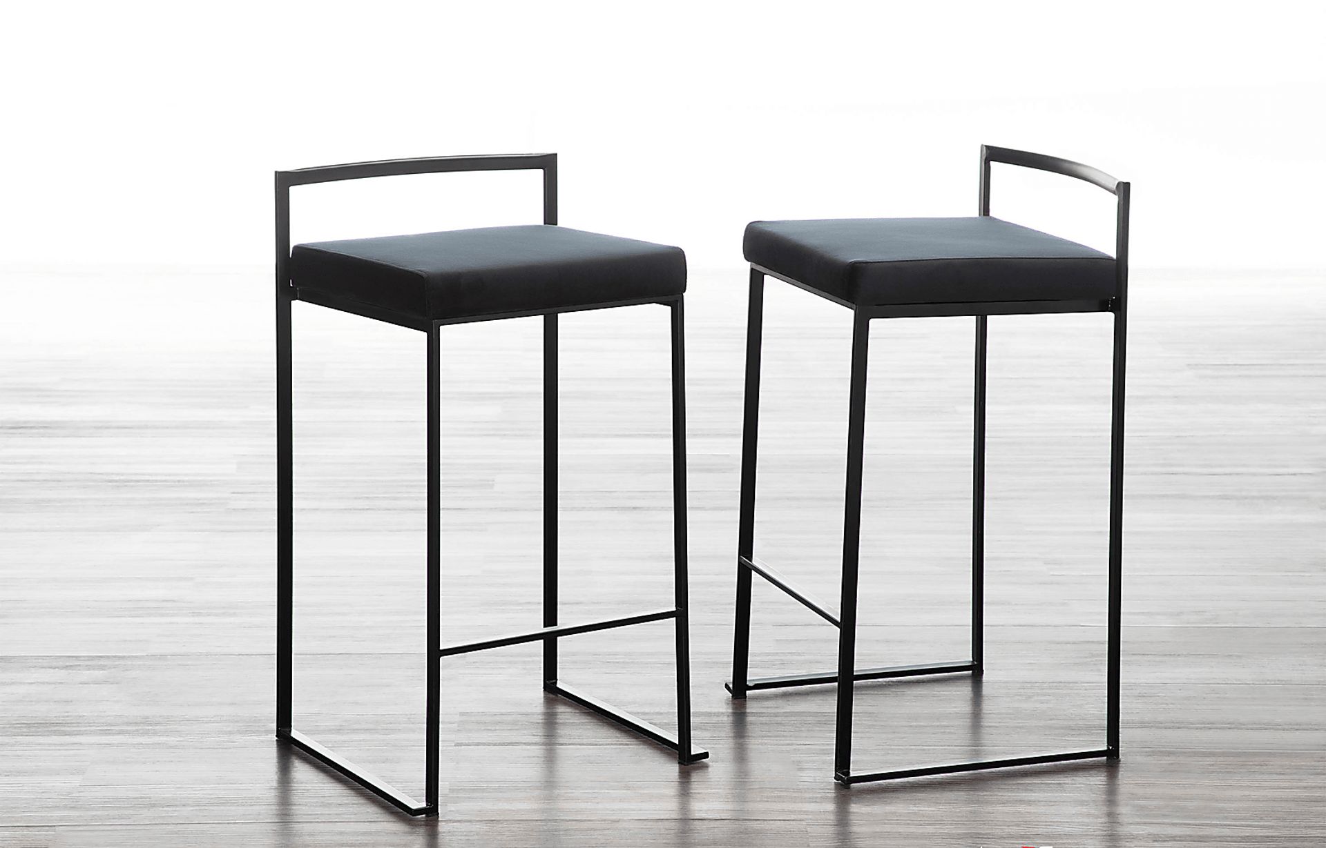 Sora IV Black Black Counter Height Stool, Set of 3 - Image 3