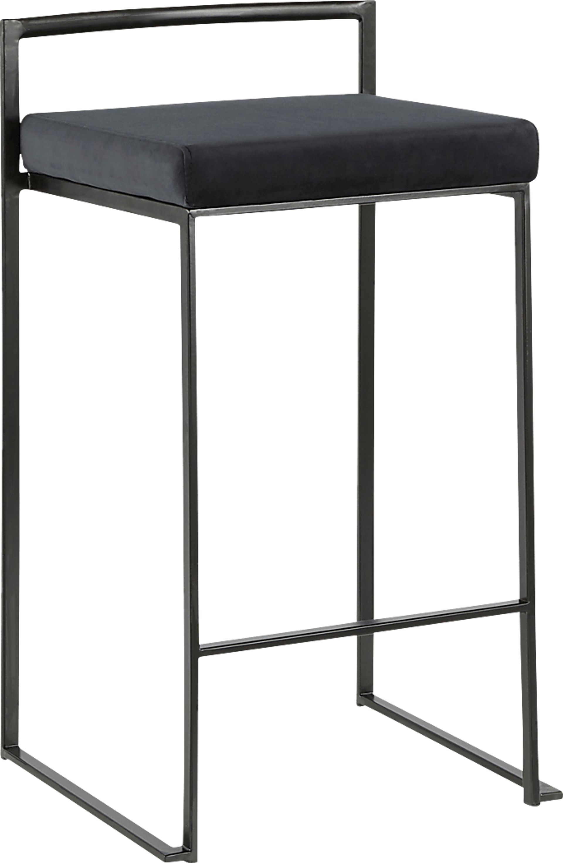 Sora IV Black Black Counter Height Stool, Set of 3 - Image 5