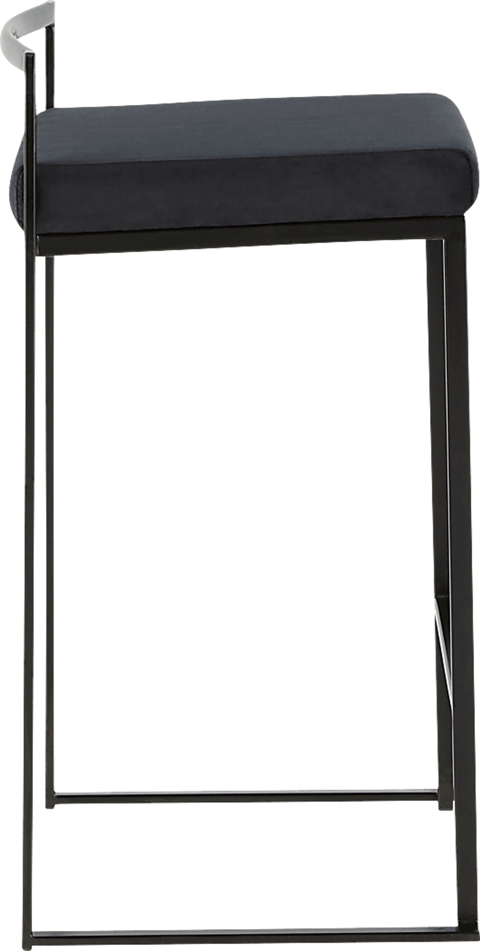 Sora IV Black Black Counter Height Stool, Set of 3 - Image 6
